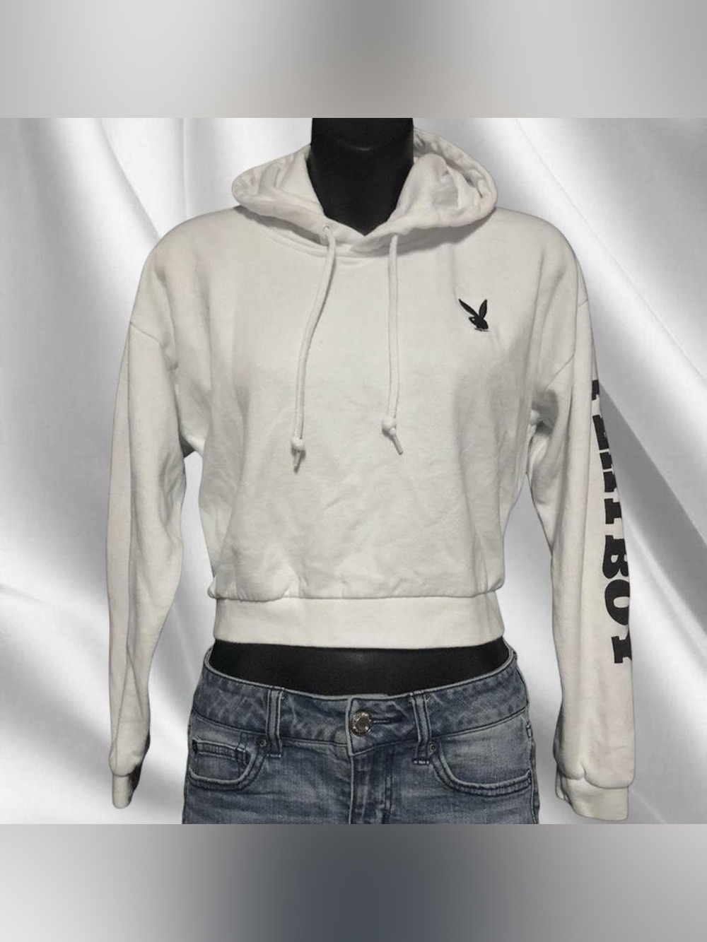 2013 Playboy White Crop Top